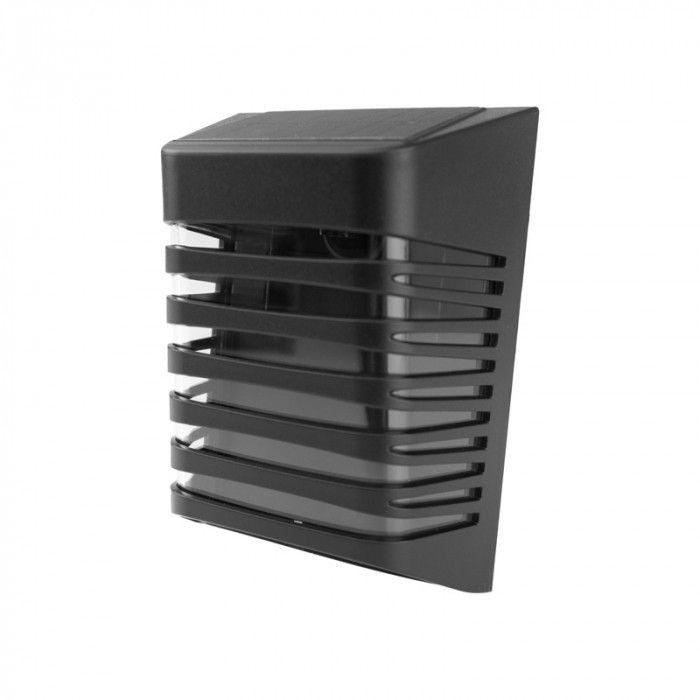 Kinkiet solarny z czujnikiem Ecolight Kinkiet Solarny czarny LED 4000K 20lm IP64 wym: 12 x 9 x 5,3 cm tworzywo sztuczne - 1 szt.