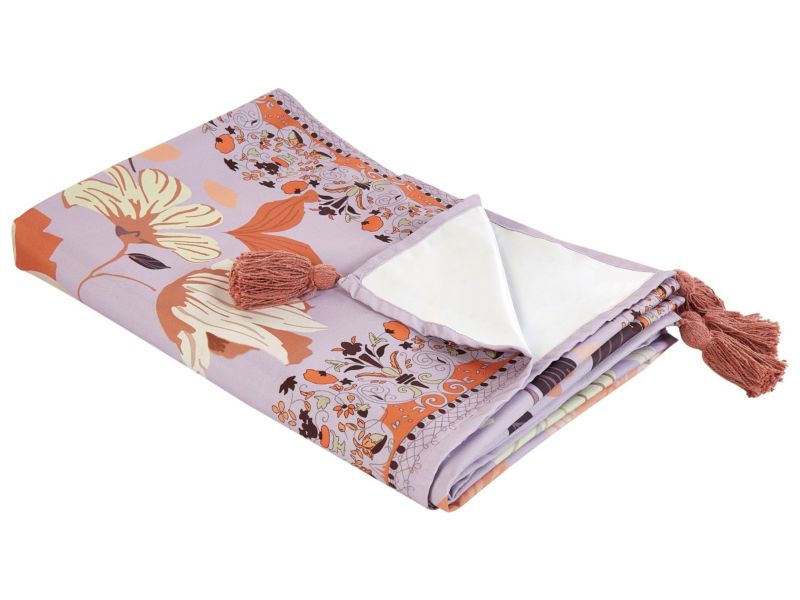 Koc piknikowy Tufki 150 x 200 cm Purpurowy 1 szt.