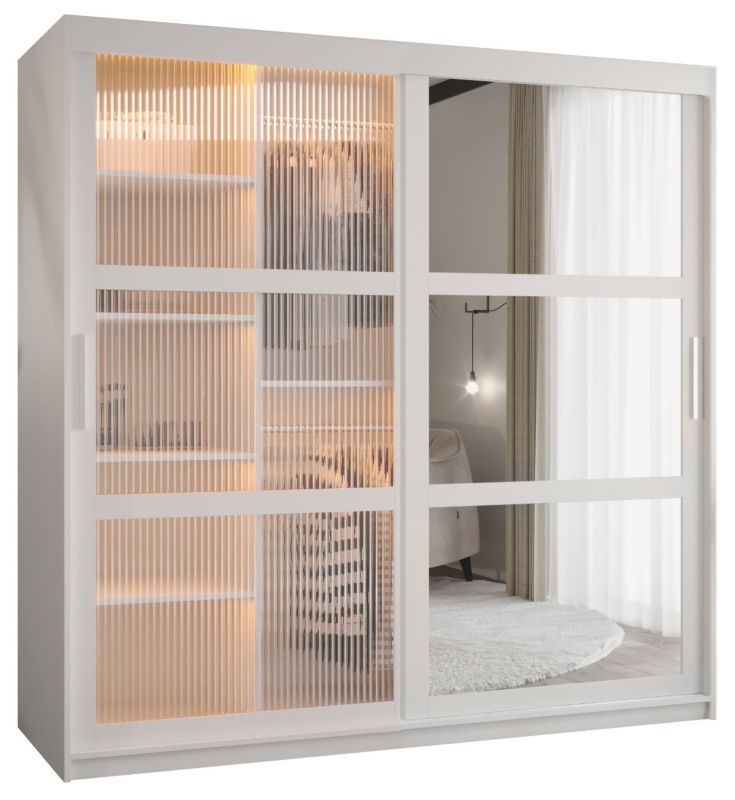 Szafa przesuwna Garderoba Abiks FLUTES 2 180 biały 1 szt.