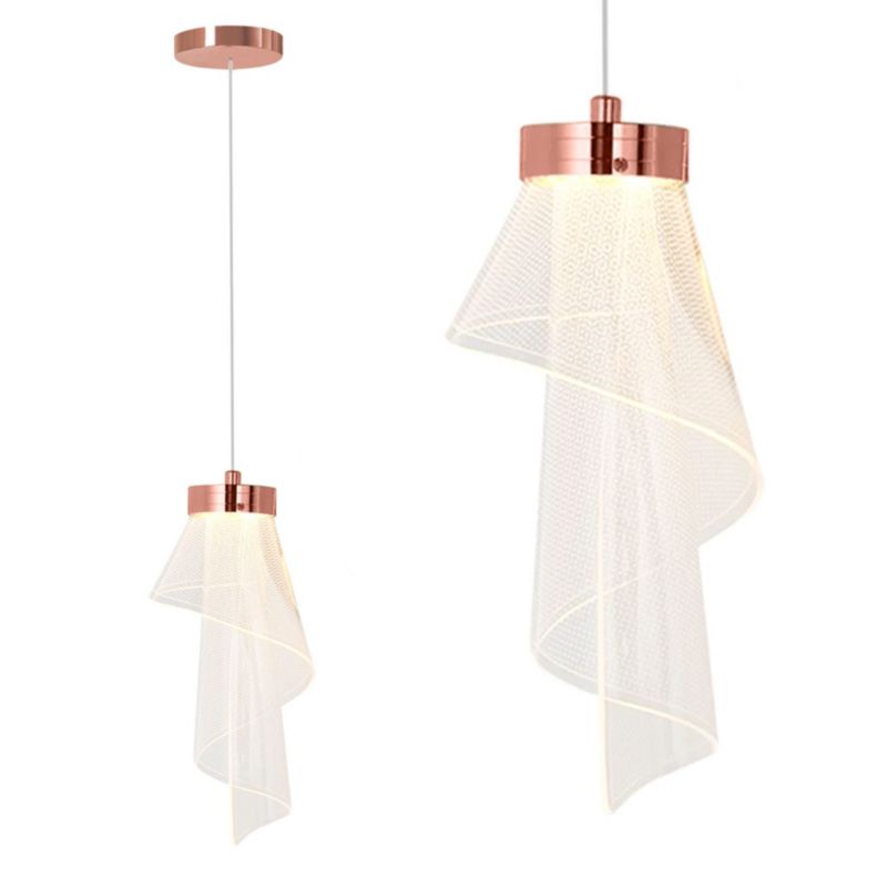 Lampa Sufitowa Toolight App1765-1Cp Różowe Złoto