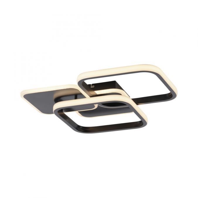 Lampa sufitowa wisząca Leuchten Direkt Sevent 4556 czarno-biała nowoczesna wbudowany LED 36W 1 szt.