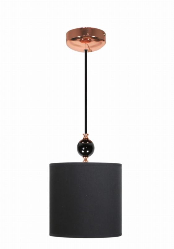 Lampa sufitowa Candellux Melba miedziano-czarna wym: 100 x 30 x 30 cm 1xE27 x 60W 1 szt.