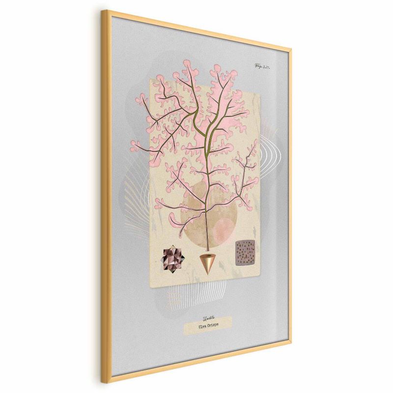 Plakat Artgeist Tajemnicze drzewko 60x90 cm z ramą złotą 1 szt