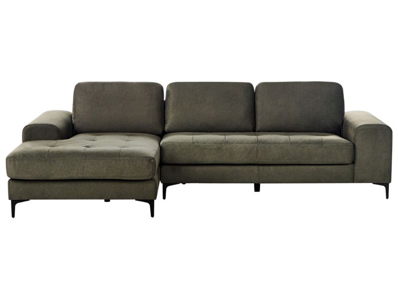 Narożnik Kiruna Ciemnozielony dla 4 osób Prawostronny 1 szt.