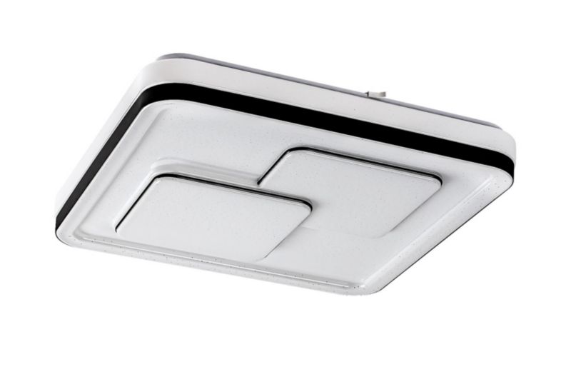 Plafon sufitowy Rabalux Hecate czarno-biały LED 40W 4000K 2970lm IP20 wym: 7 x 48,5 x 48,5 cm metal - 1 szt.