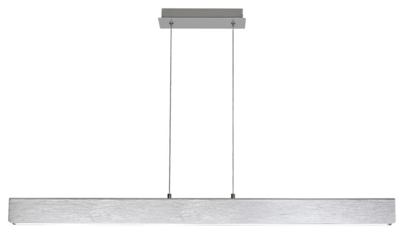 Lampa wisząca Rabalux Tithania szczotkowane aluminiowo-biała wym: 120 x 120 x 8 cm wbudowany LED 24W 1 szt.