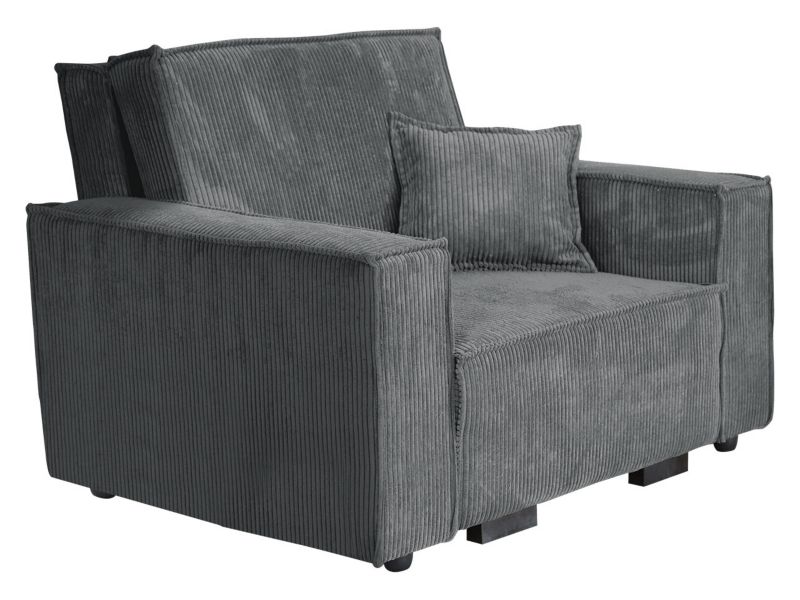 Kanapa rozkładana MIRJAN 24 Viva Star Sztruks I ciemny szary 1 szt.