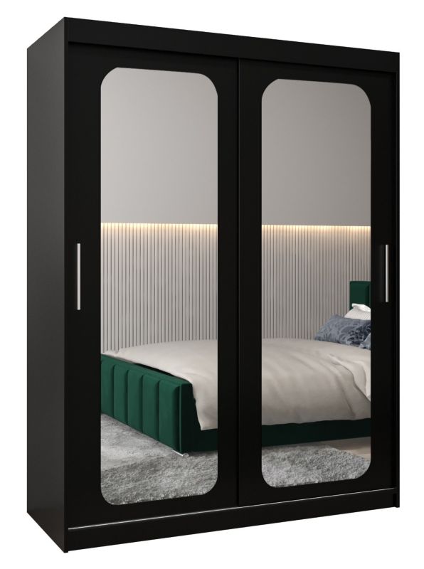 Szafa przesuwna Garderoba Abiks PROMO T3 150 czarny/czarny 1 szt.