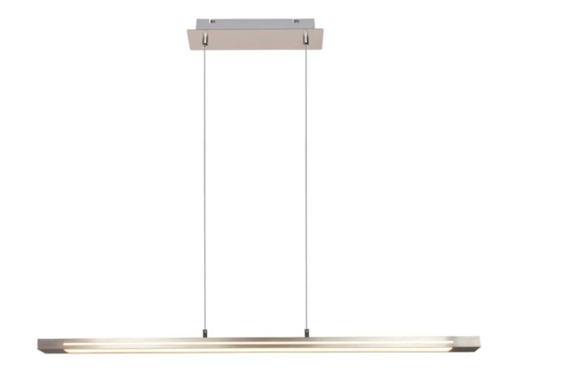 Lampa wisząca Rabalux Yordana chrom satynowany-biała wym: 120 x 103,5 x 2,5 cm wbudowany LED 27W 1 szt.