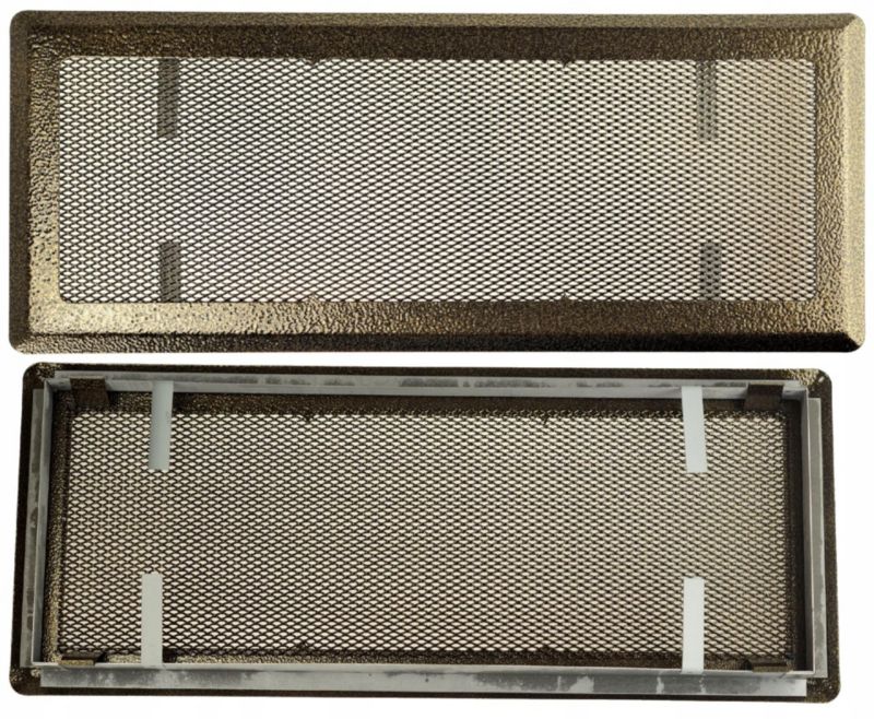 Kratka FEINZ Wentylacyjna Kominkowa Metal 16X45Cm Złoto 1 szt.