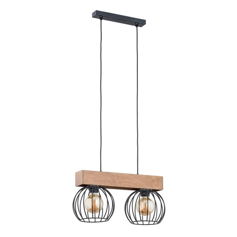 Lampa wisząca Alfa Arizan 1721 brązowa dekoracyjna 2xE27 x 15W 1 szt.