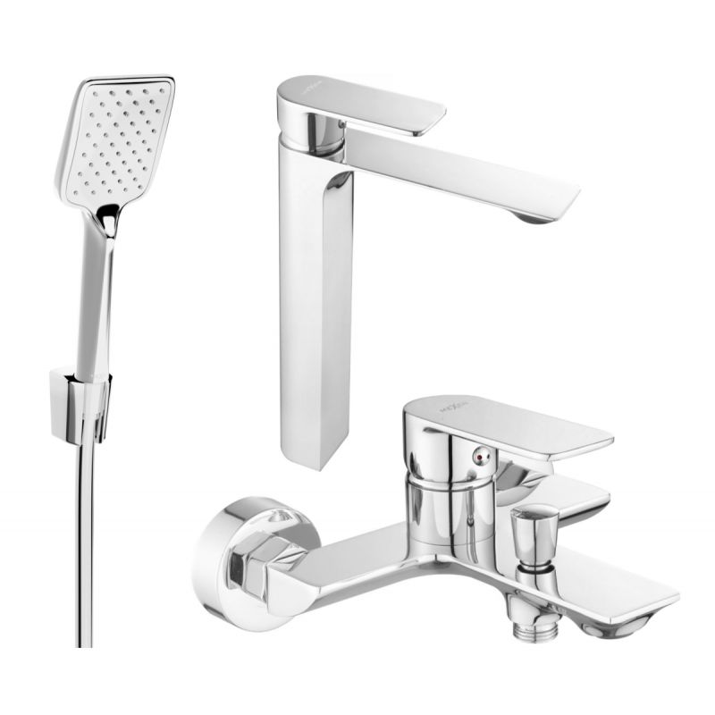 Zestaw wannowy Mexen Alexa chrom 1 szt.