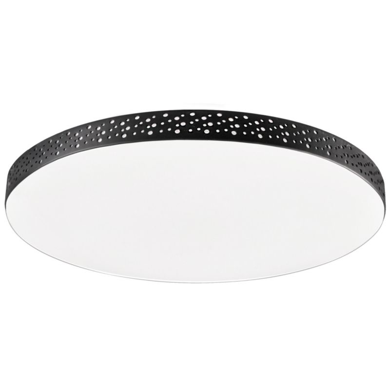 Plafon sufitowy lampa Polux Moon biało-czarny LED 18W 4000K 1850lm IP44 wym: 6,5 x 35,5 x 35,5 cm tworzywo sztuczne - 1 szt.