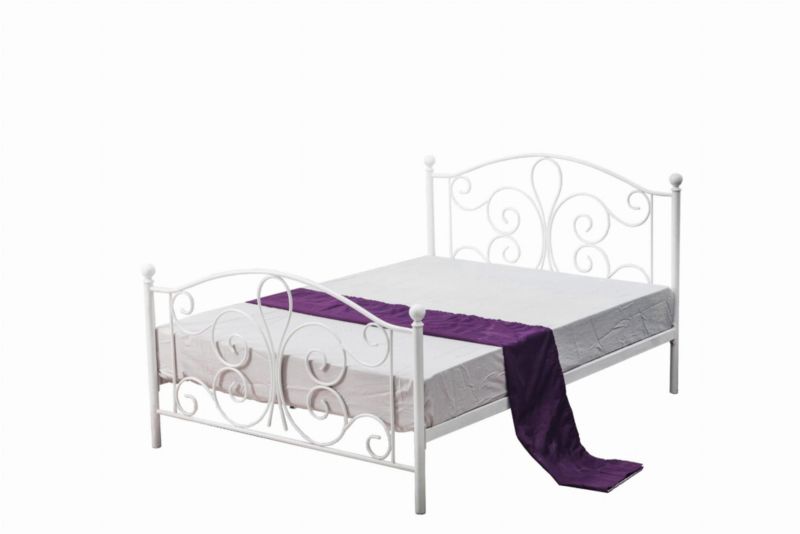 Łóżko Halmar metalowe PANAMA 120x200 białe 1 szt
