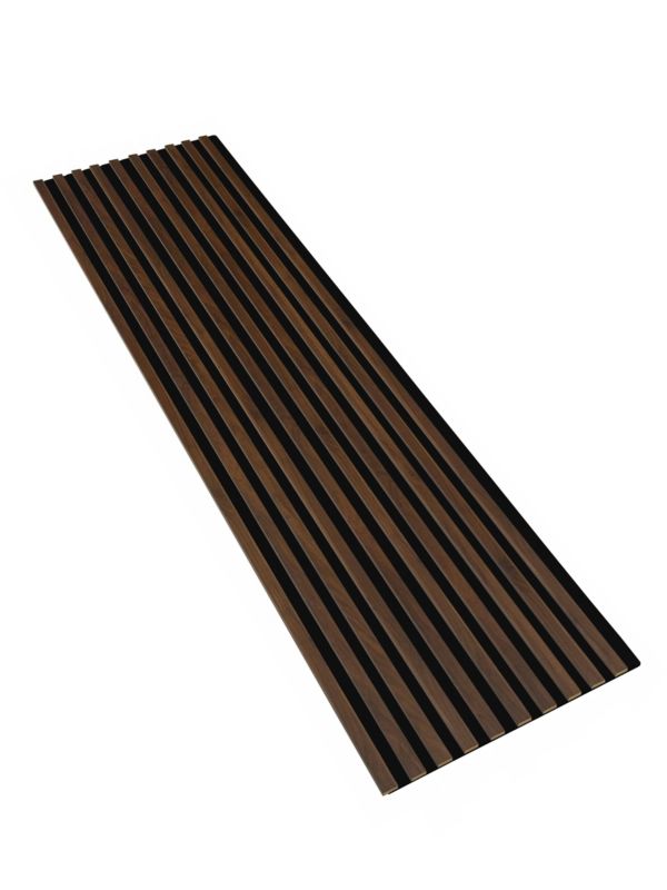 Lamele Ścienne na Czarnej Płycie SunWood 275x58cm Panel Dekoracyjny Orzech Columbia 1 szt.