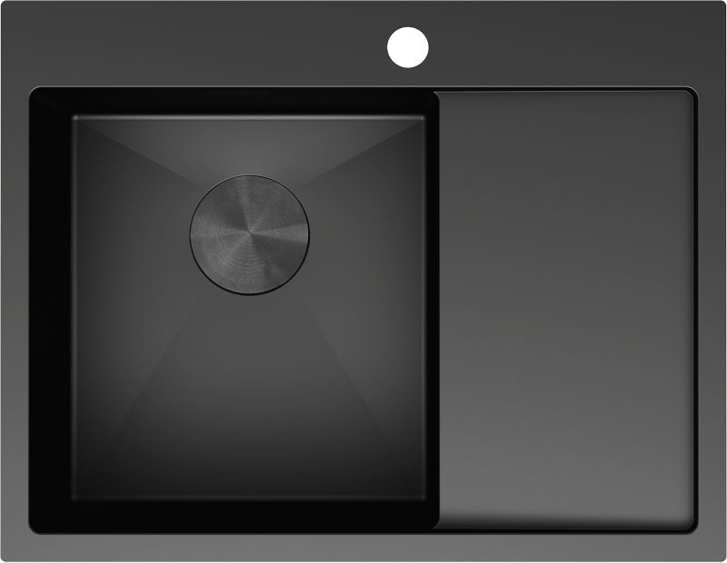 Zlewozmywak wpuszczany Mexen Exar czarny 620x480 mm jednostanowiskowy 1 szt.