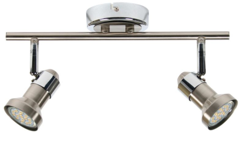 Oprawa sufitowa spot Candellux Arkon srebrno-chromowany 2 x GU10 x 50W IP20 wym: 33 x 9 cm - 1 szt.