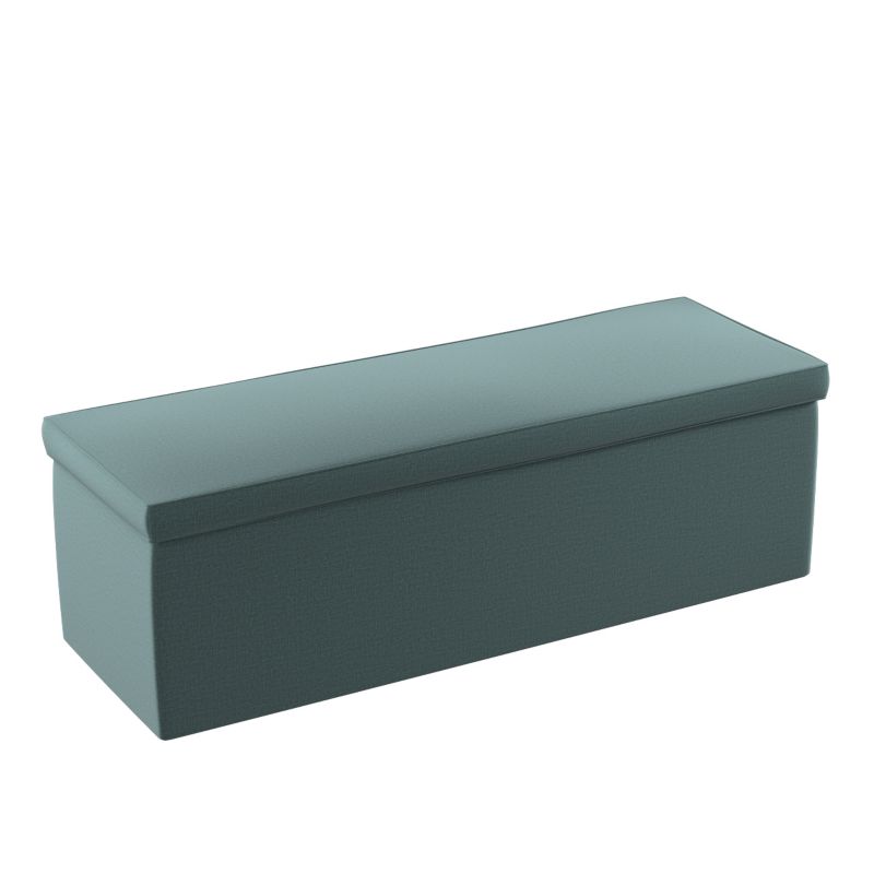 Skrzynia tapicerowana Dekoria 120 x 40 x 40 cm zgaszony szmaragd - welwet 1 szt.