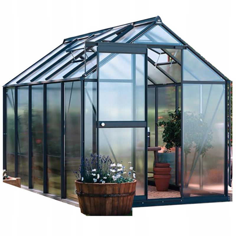 Szklarnia Cultivo z Poliwęglanu Ogrodowa 3x2 Slide-In odporna Czarna 1 szt