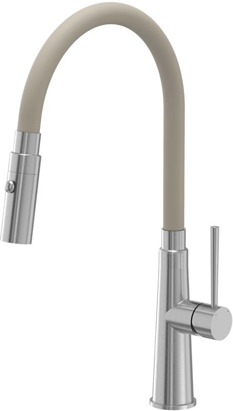 Bateria kuchenna Quadron Gina stalowa z elastyczną wylewką 360 ECO perlator 1 szt.