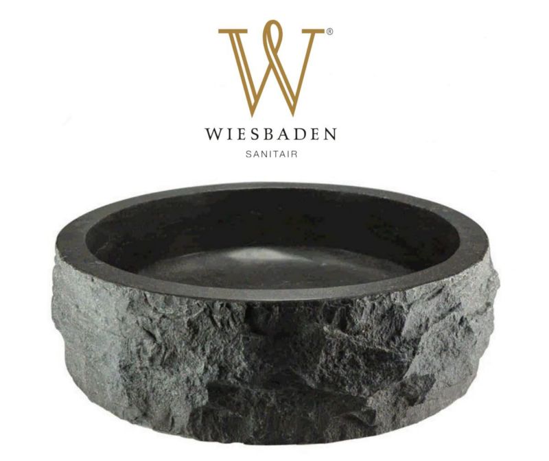 Umywalka nablatowa Wiesbaden kamień młotkowany 1szt