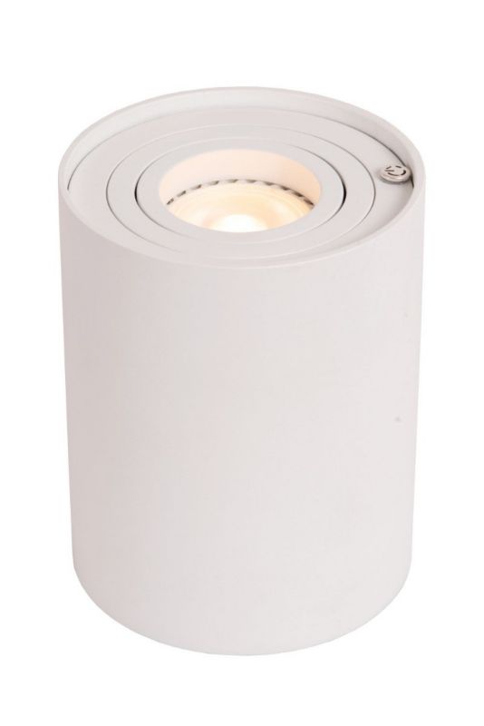 Lampa stołowa Lucide Tube biała 1 x GU10 x 5W IP20 wym: 12.5 x 9.6 x 9.6 cm metal - 1 szt.
