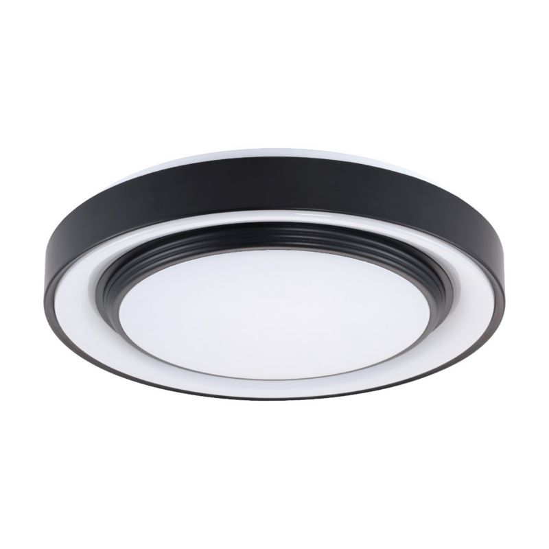 Plafon sufitowy lampa Polux Zygmunt czarno-biały LED 72W 3000K-6000K 8000lm IP44 wym: 8 x 48,5 x 48,5 cm - 1 szt.