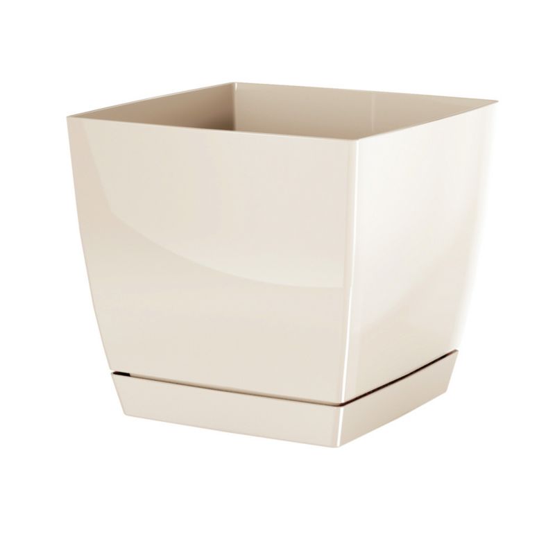 Doniczka Prosperplast Coubi 6 l 21 cm kremowa