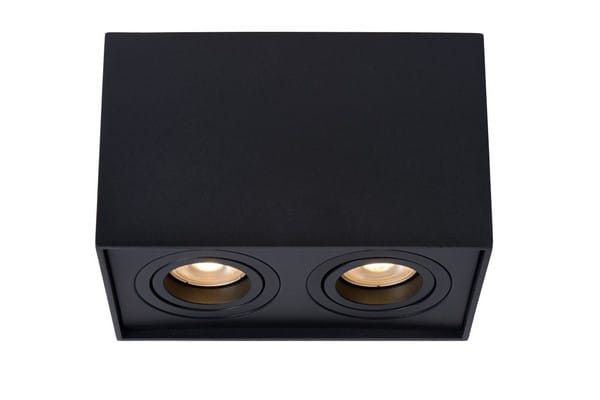 Reflektor sufitowy Lucide Tube czarny 2 x GU10 x 42W IP20 wym: 18,5 x 9,6 cm - 1 szt.