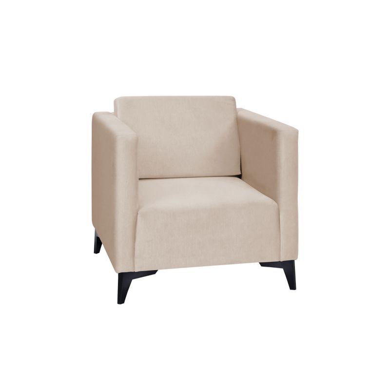 Fotel MIRJAN 24 Szafir beżowy + czarny połysk 1 szt.