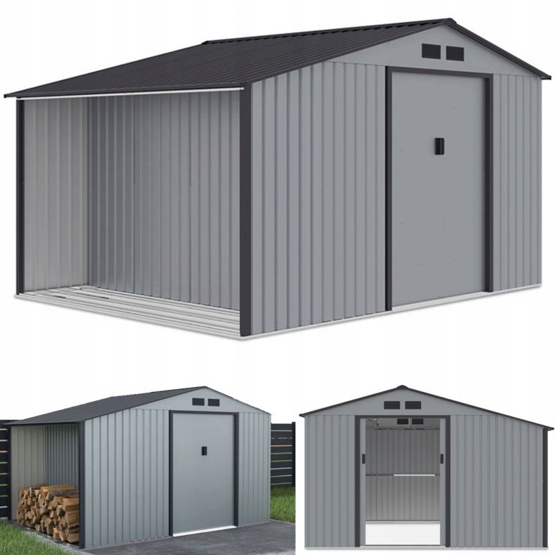 Domek Narzędziowy Metalowy na Narzędzia Drewutnia MADISON Ogrodowy 342x255 1 szt