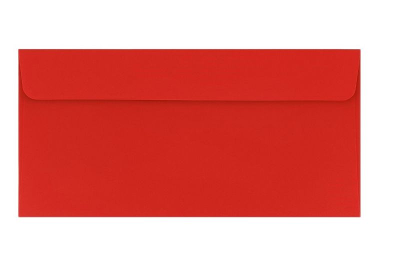 Koperty Ozdobne Neopak DL HK Czerwone 120g - Do Vouchera Lub Bonu 50 szt.