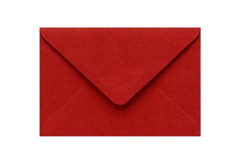 Koperty B6 Neopak Teksturowane Czerwone 120g uk- Idealne na Zaproszenia 50 szt.