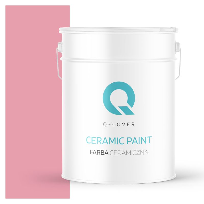 Farba Ceramiczna Do Ścian i Sufitów Q-Cover Różowy H3445 Głęboki Mat 10L