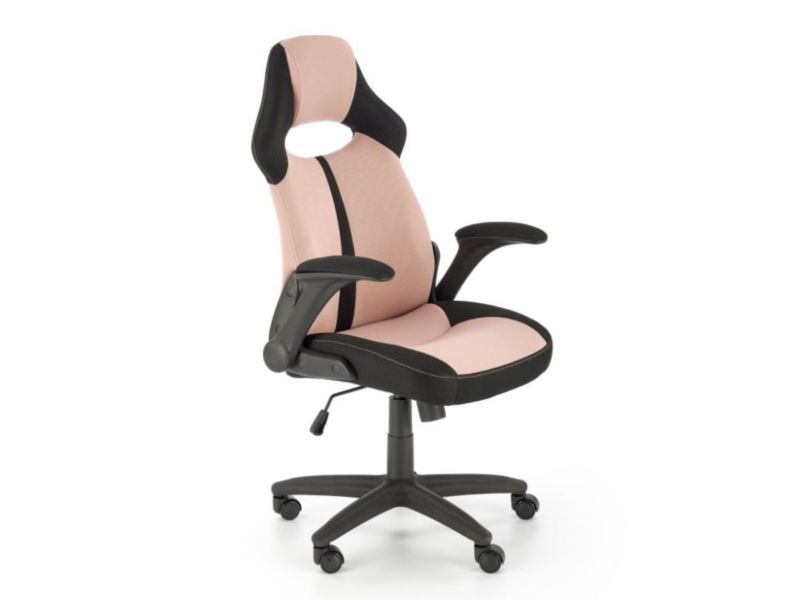 Fotel Halmar biurowy BLOOM różowy/czarny 1 szt