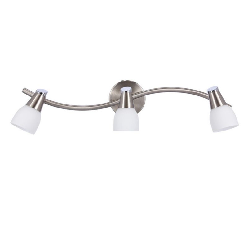 Lampa sufitowa Candellux Selia biało-srebrna wym: 17 x 51 x 9 cm 3xG9 x 40W 1 szt.