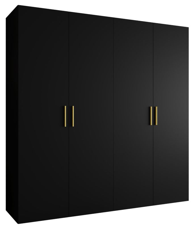 Szafa uchylna Abiks BARI 1 200 wys. 202 cm Czarny + u. Złoty 1 szt