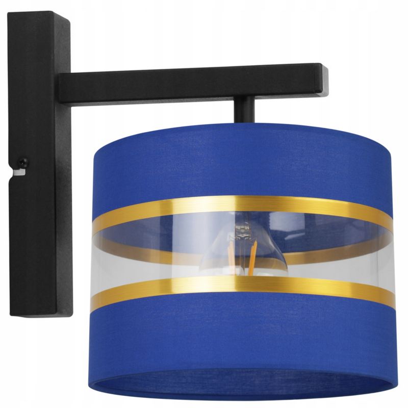 Lampa ścienna kinkiet Light Home LH Elegance Gold 1x E27 60W granatowy/czarny 1szt.