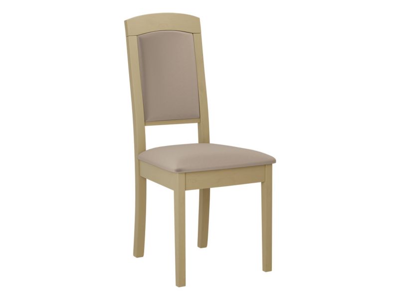 Krzesło MIRJAN 24 tapicerowane Roma XIV dąb sonoma/plusz jasny beż 1 szt.
