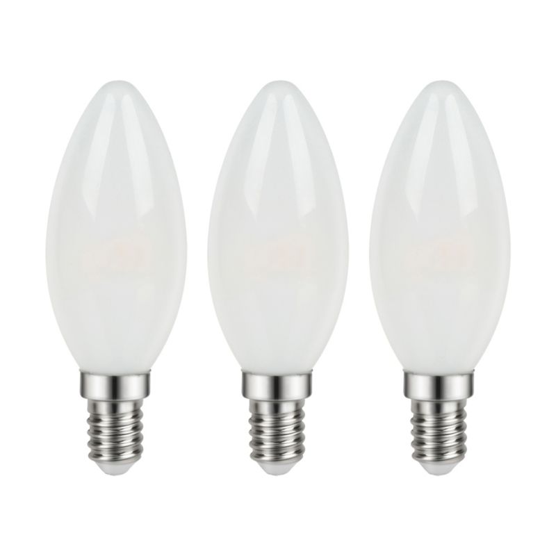Żarówka LED Diall Filament C35 E14 470 lm 4000 K 3 szt.