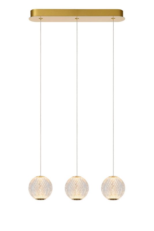 Lampa wisząca Lucide Cintra 4387 złoto-odcienie złota kryształowa wbudowany LED 12.6W 1 szt.