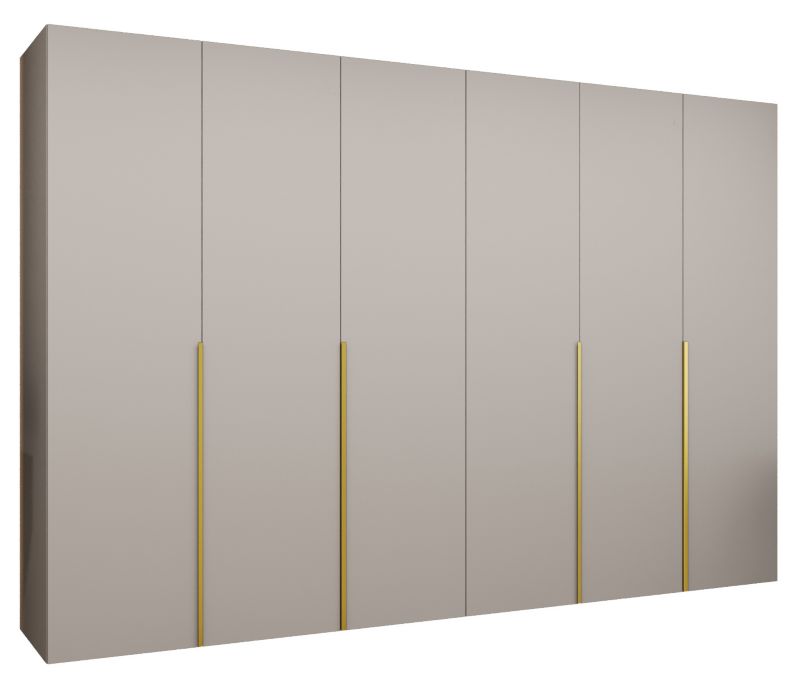 Szafa uchylna otwierana ALICANTE 1 300 wys 202 cm Kaszmir + Złoty 1 szt