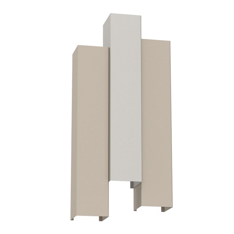 Kinkiet ścienny Luminex Wall kremowo-jasny szary góra-dół 6 x GU10 x 8W IP20 wym: 42 x 34 x 11,5 cm - 1 szt.