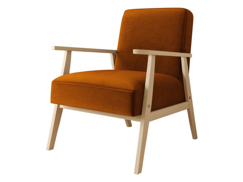 Fotel MIRJAN 24 Retro rudy 1 szt.