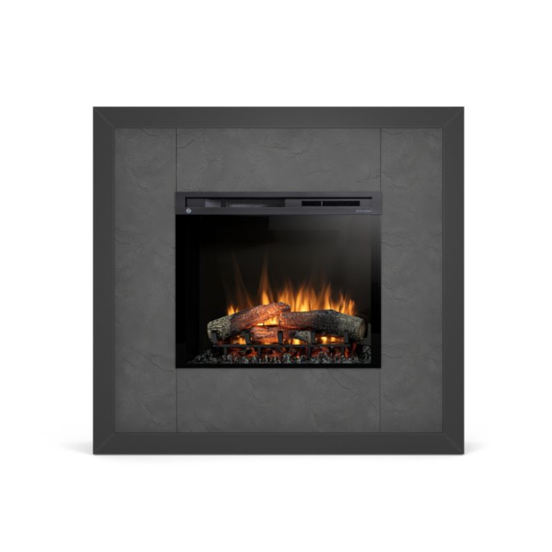 Kominek elektryczny Warmtec Litos 1400W 28" XHD Czarny Mat, Łupek Black 1 szt.