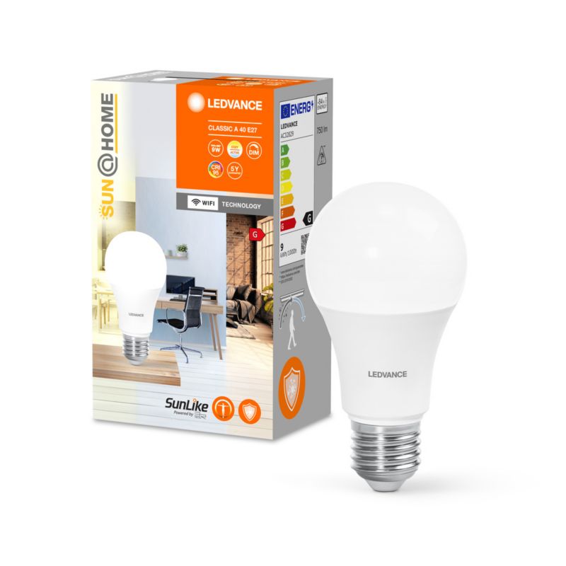 Żarówka LED Ledvance E27 9W 750lm CCT Ściemnialna Smart + WiFi 1 szt.