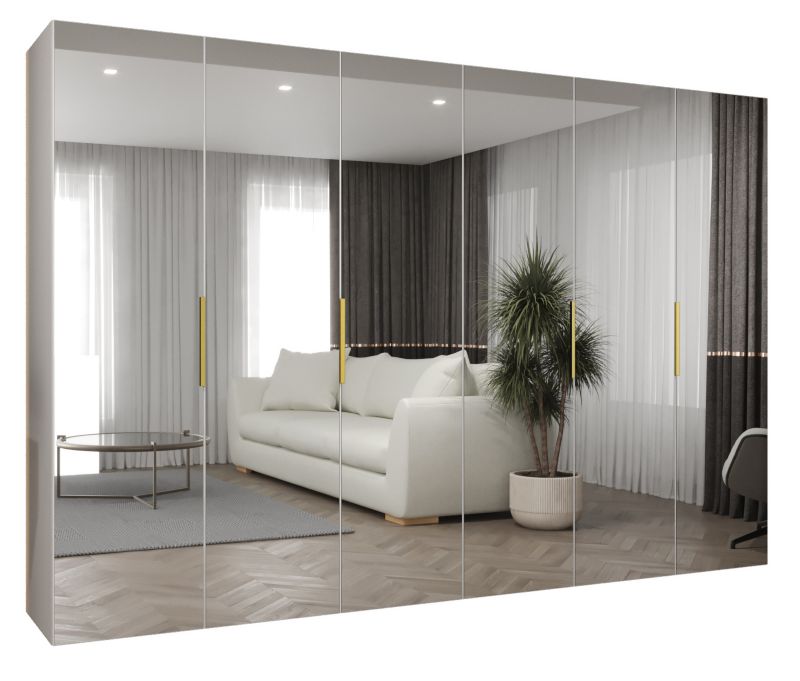 Szafa uchylna Abiks MARBELLA 3 300 wys 202 cm Biały + Złoty 1 szt