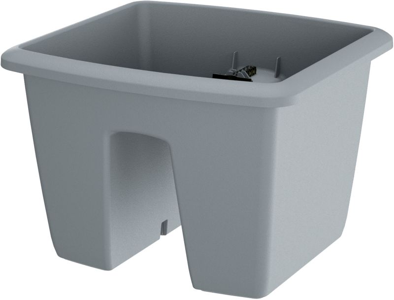 Doniczka Prosperplast Respana Railing szara 29 cm