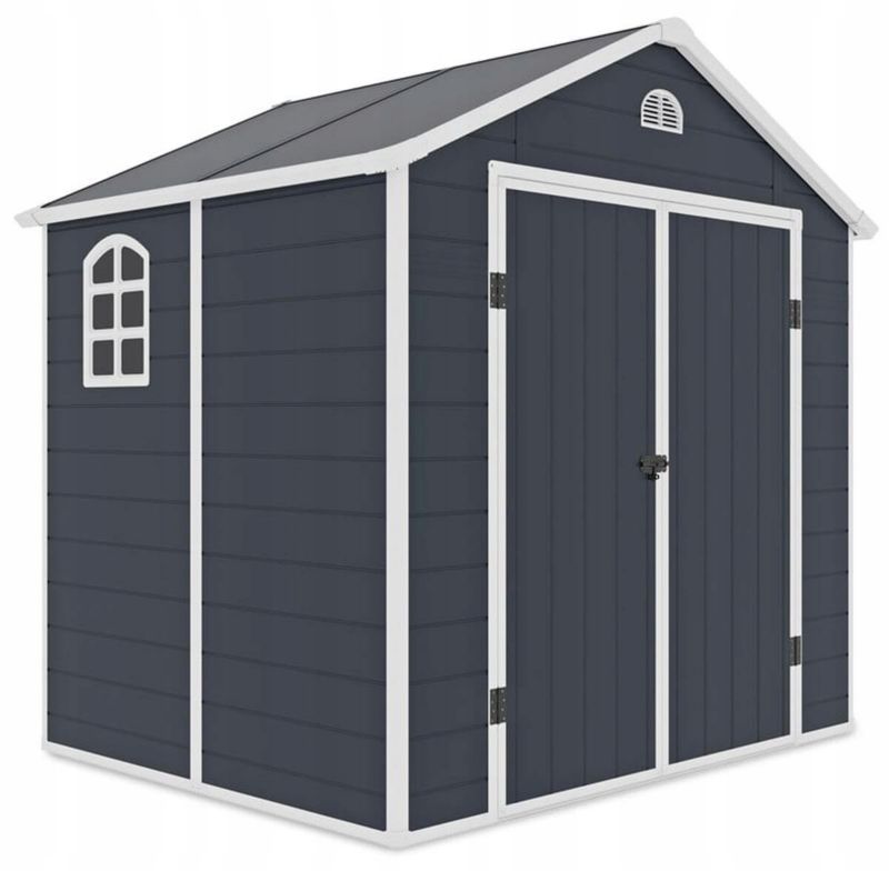 Domek Ogrodowy Narzędziowy Szopa na Narzędzia VERMONT 242x192cm Schowek 1 szt