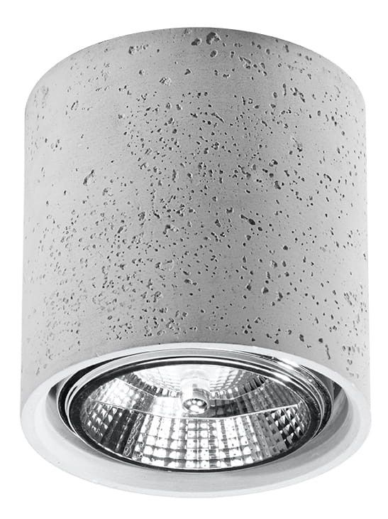 Oprawa sufitowa Sollux Lighting Cullo szary 1 x GU10 x 40W IP20 wym: 14 x 14 cm - 1 szt.